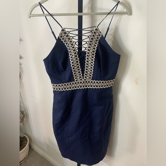 NWT New Lilly Pulitzer Trista Shift Dress True Navy Size 00 - Picture 3 of 8